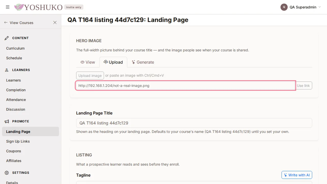Monetization (Landing Page) screen