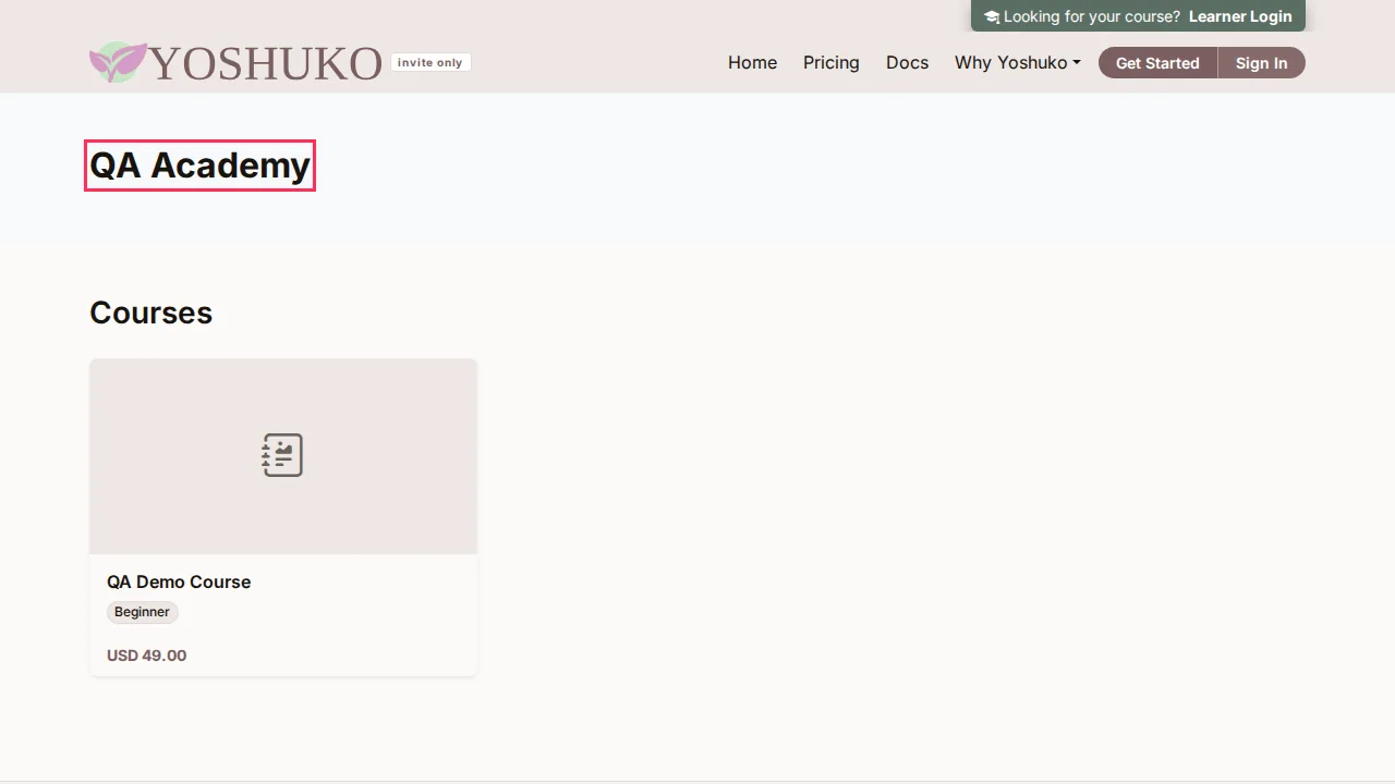 Creator profile screen